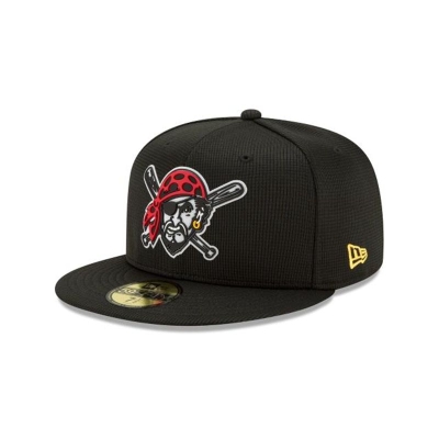 Pittsburgh Pirates Gorra | New Era MLB Clubhouse Collection 59fifty Fitted Cap Mexico - Negros
